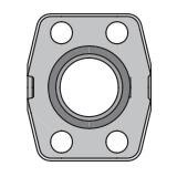 Flange Spacer with Gage Ports - Code 61